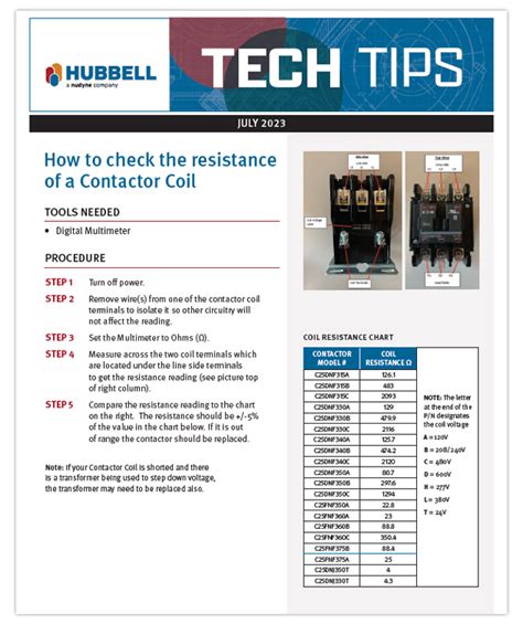 how to test contactor coil